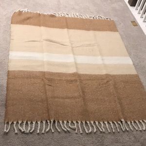Banana Republic Factory Boucle striped throw - champagne toast